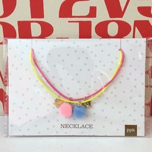 Peppercorn Kids Pom Pom Star Necklace, NWT